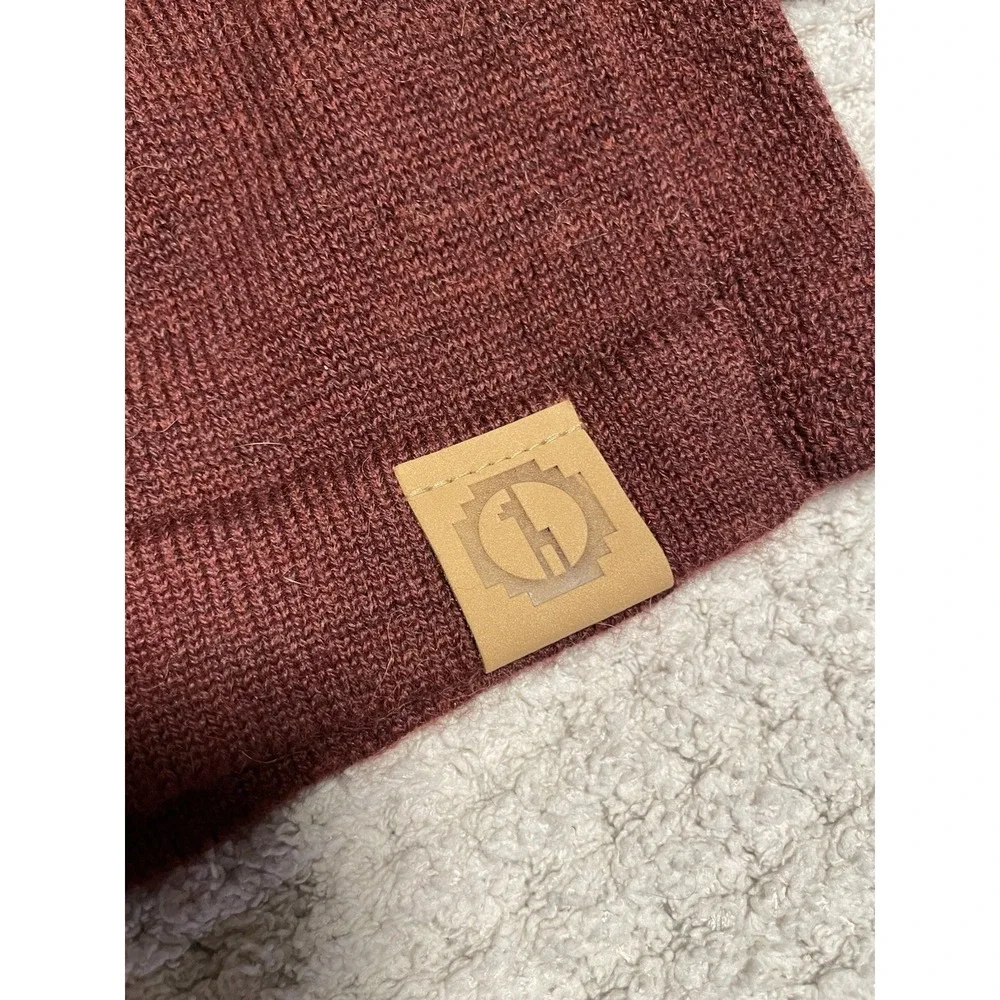 Paka The Crew Sweater Men XL Red Burgundy Royal Alpaca Blend Handmade Raglan